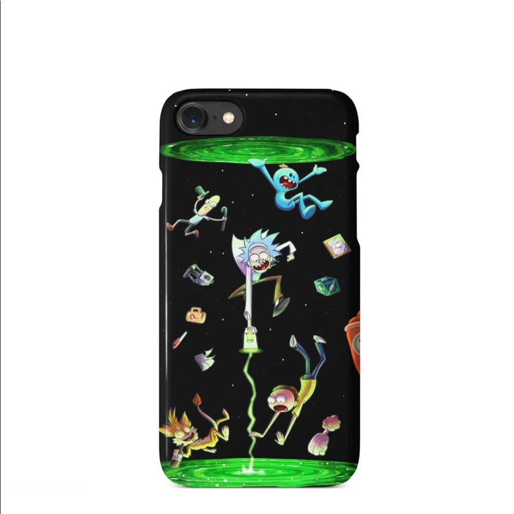Rick “Portal Gun” with Morty Case For all iPhones!